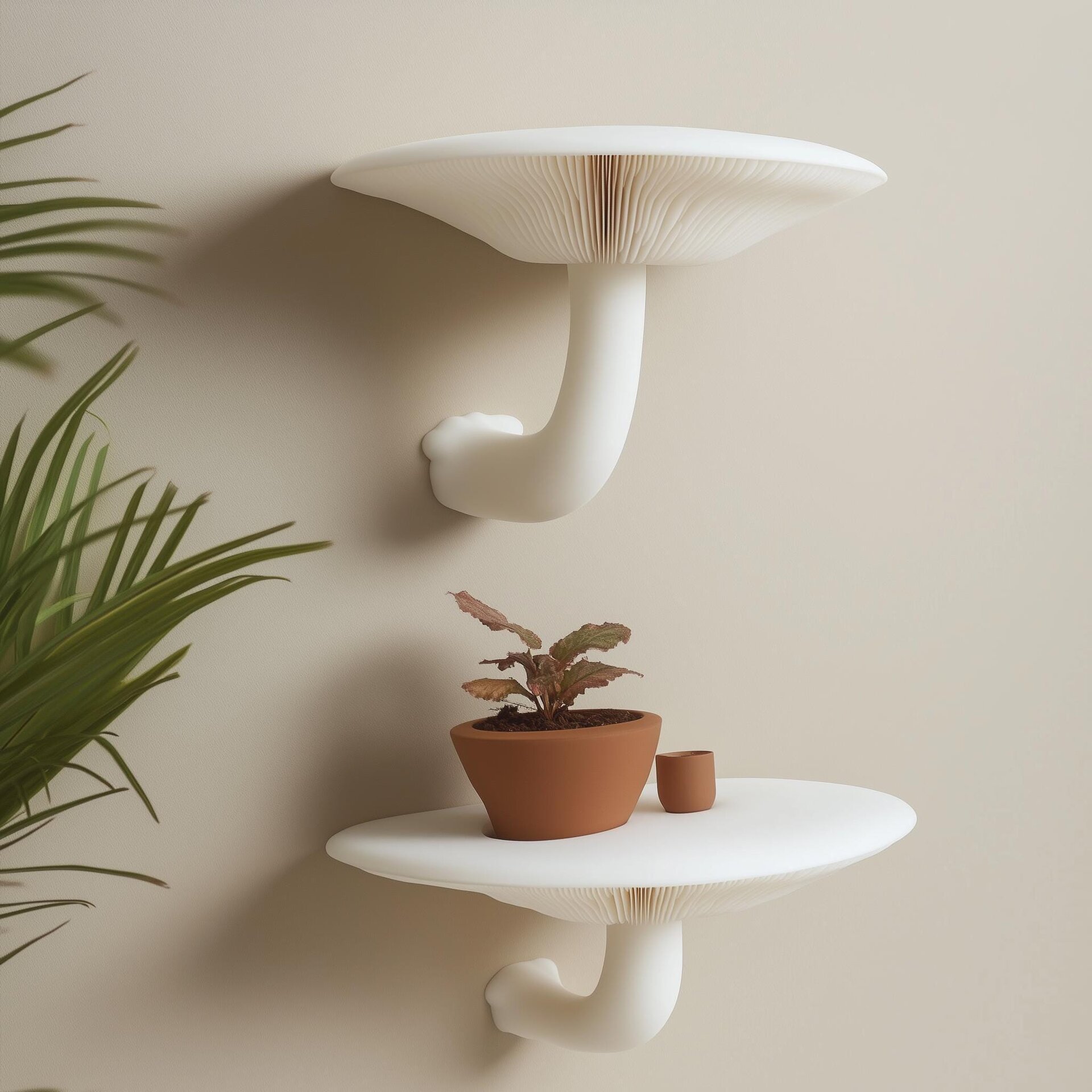 Étagères champignons de miel imprimées en 3D, lot de 2