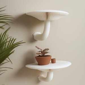 Étagères champignons de miel imprimées en 3D, lot de 2