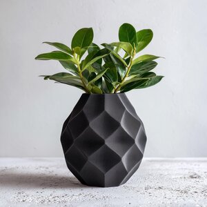 Vase à fleurs séchées géométrique imprimé en 3D