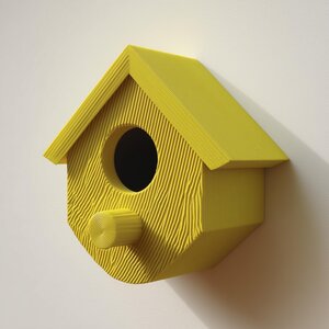 Nichoir imprimé en 3D avec rangement caché