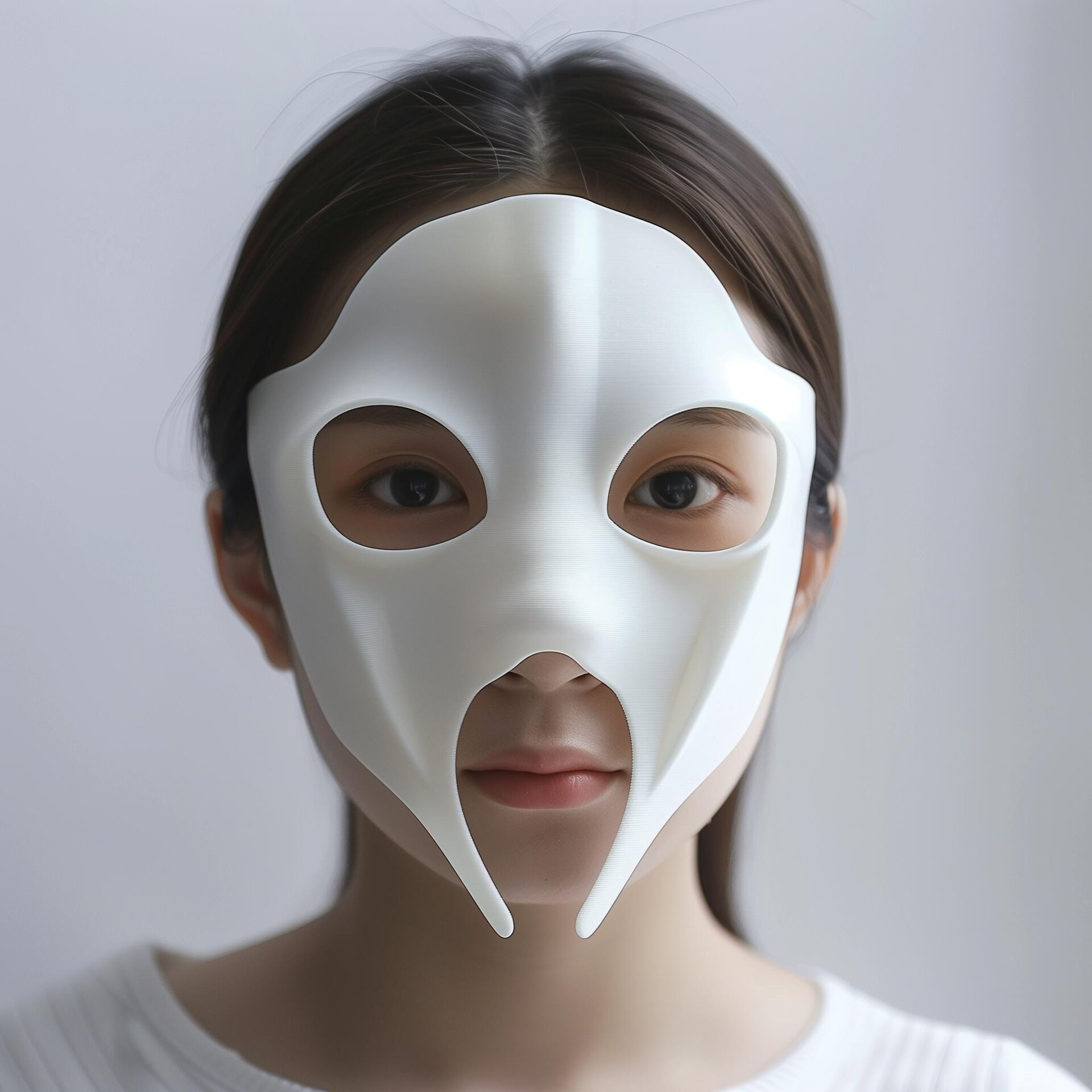 Masque de costume anime futuriste imprimé en 3D