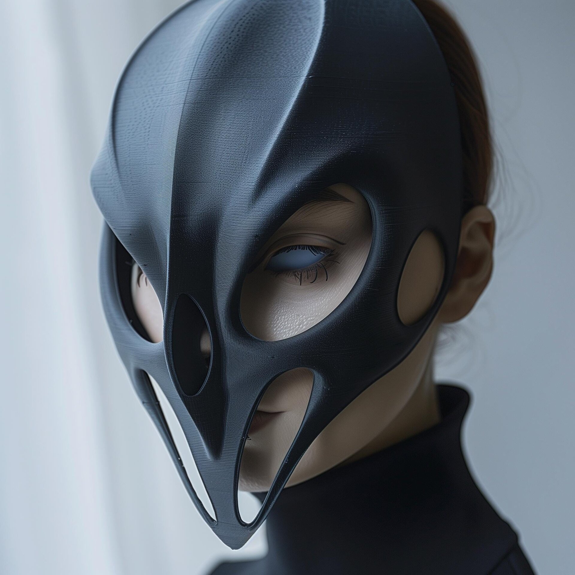 Masque de costume gothique sci-fi imprimé en 3D