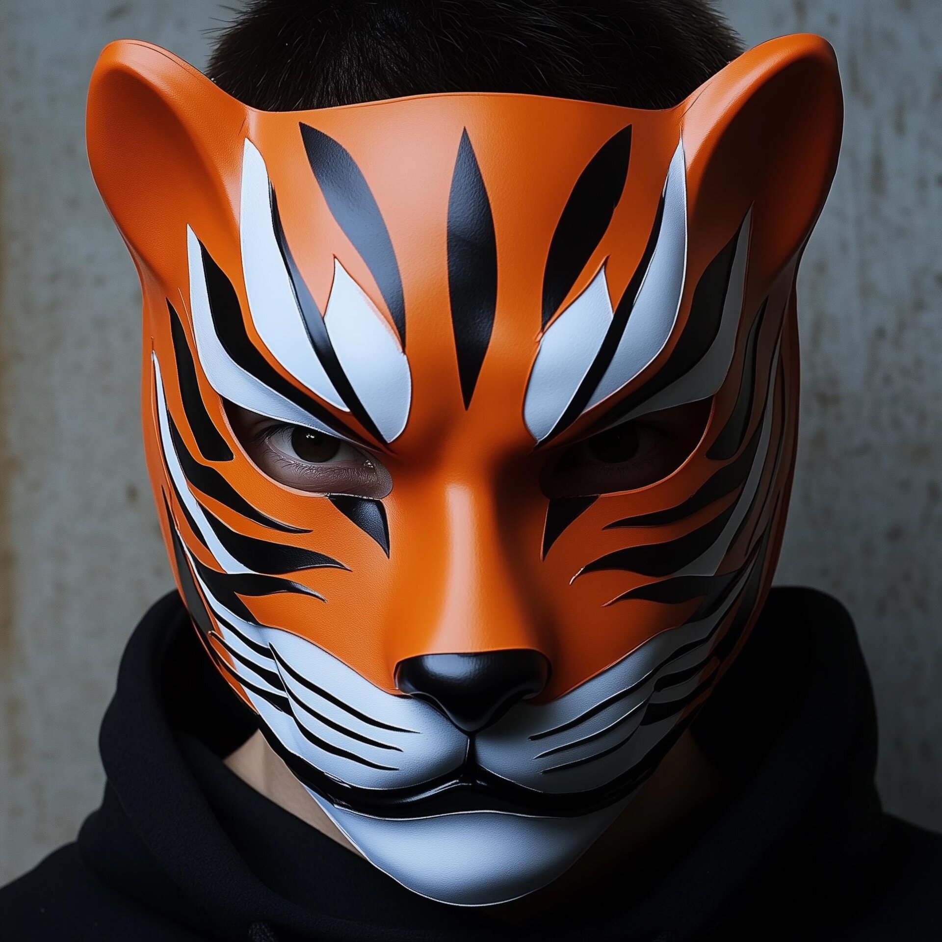Masque de cosplay tigre shinobi imprimé en 3D