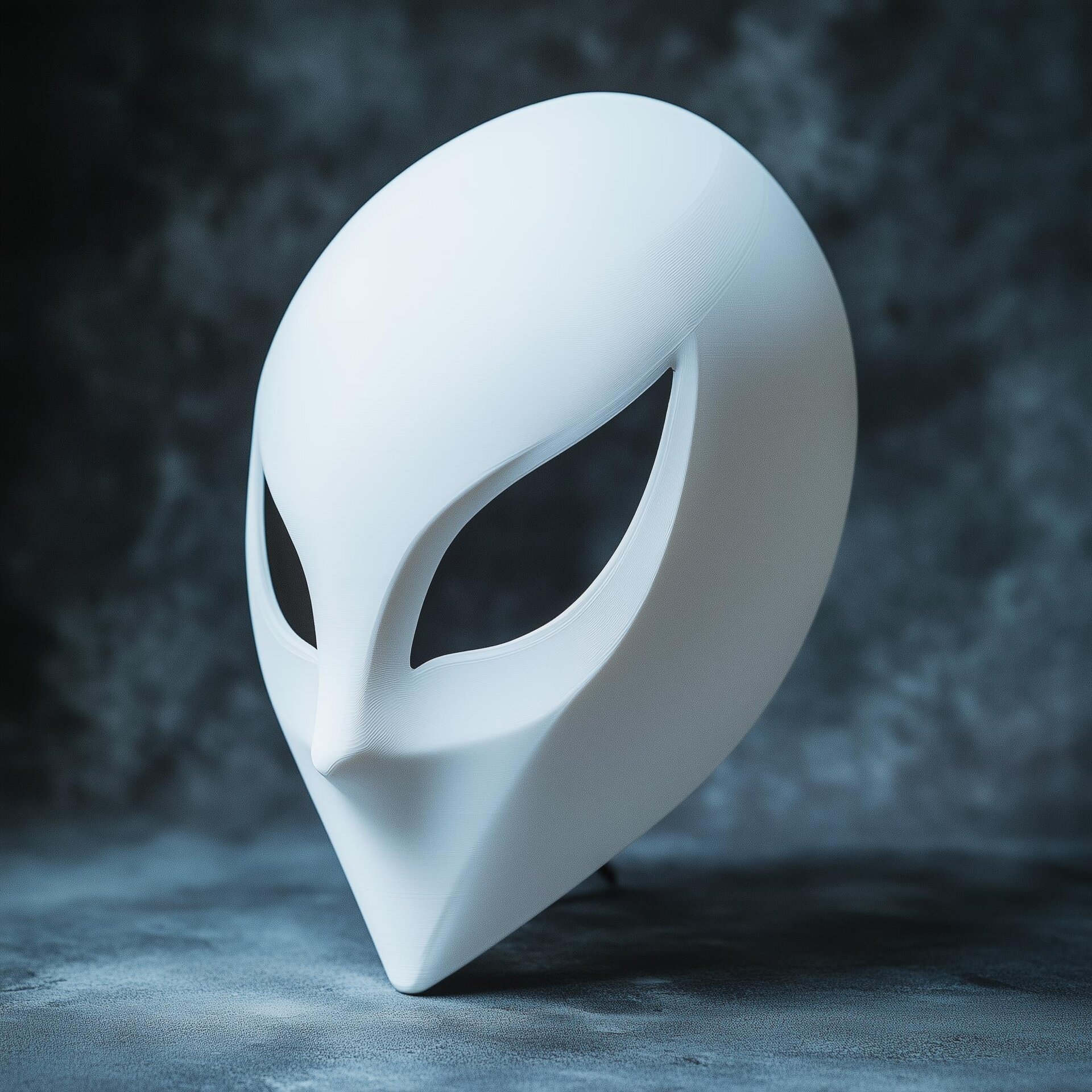 Masque de cosplay alien futuriste imprimé en 3D