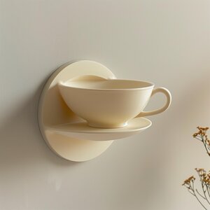 Étagère murale tasse à thé imprimée en 3D