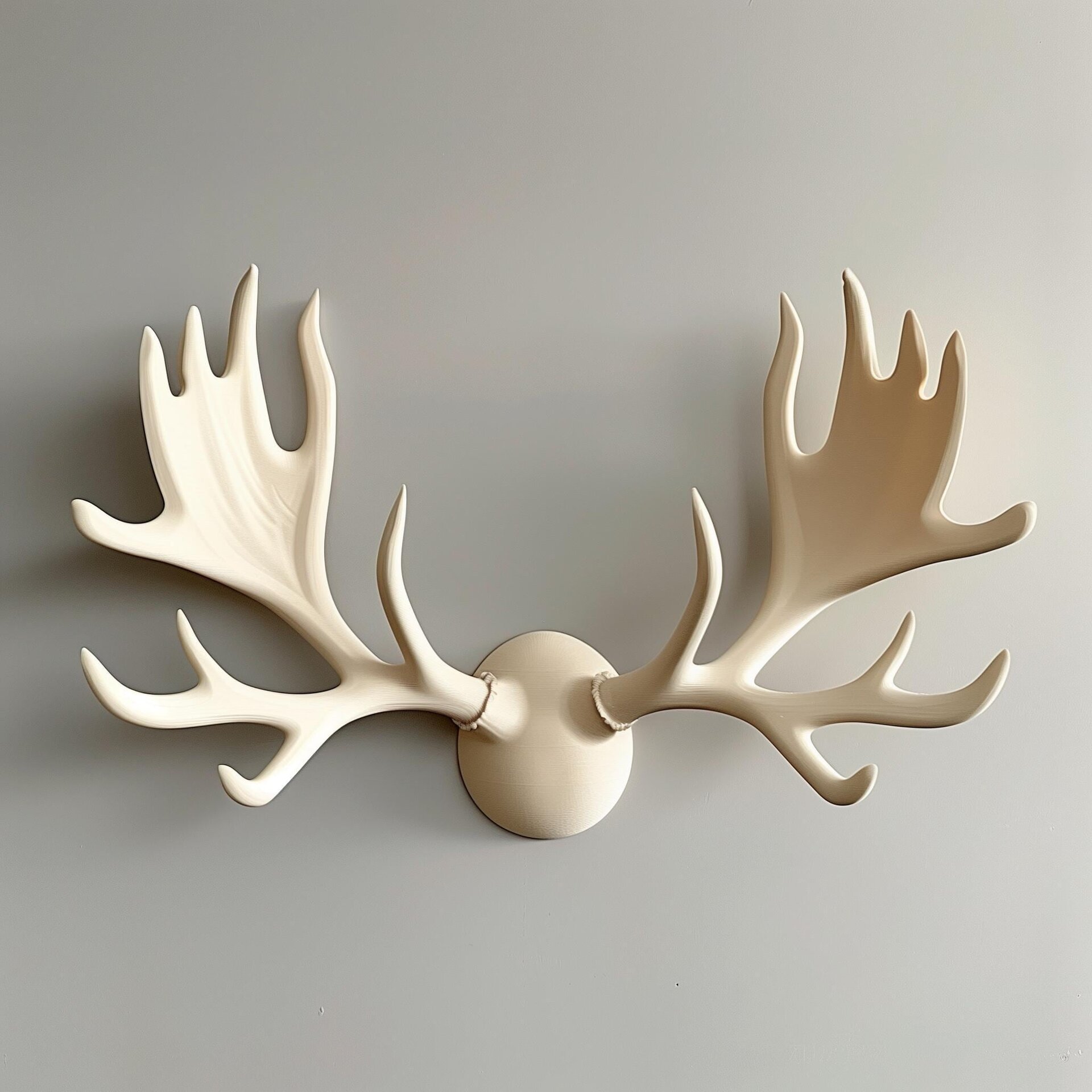 Décoration murale bois de cerf en trois pièces imprimée en 3D