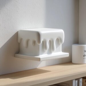 Étagère murale d'exposition fondante imprimée en 3D