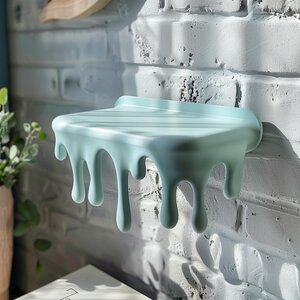 Étagère à gouttes imprimée en 3D | Tablette murale fondante