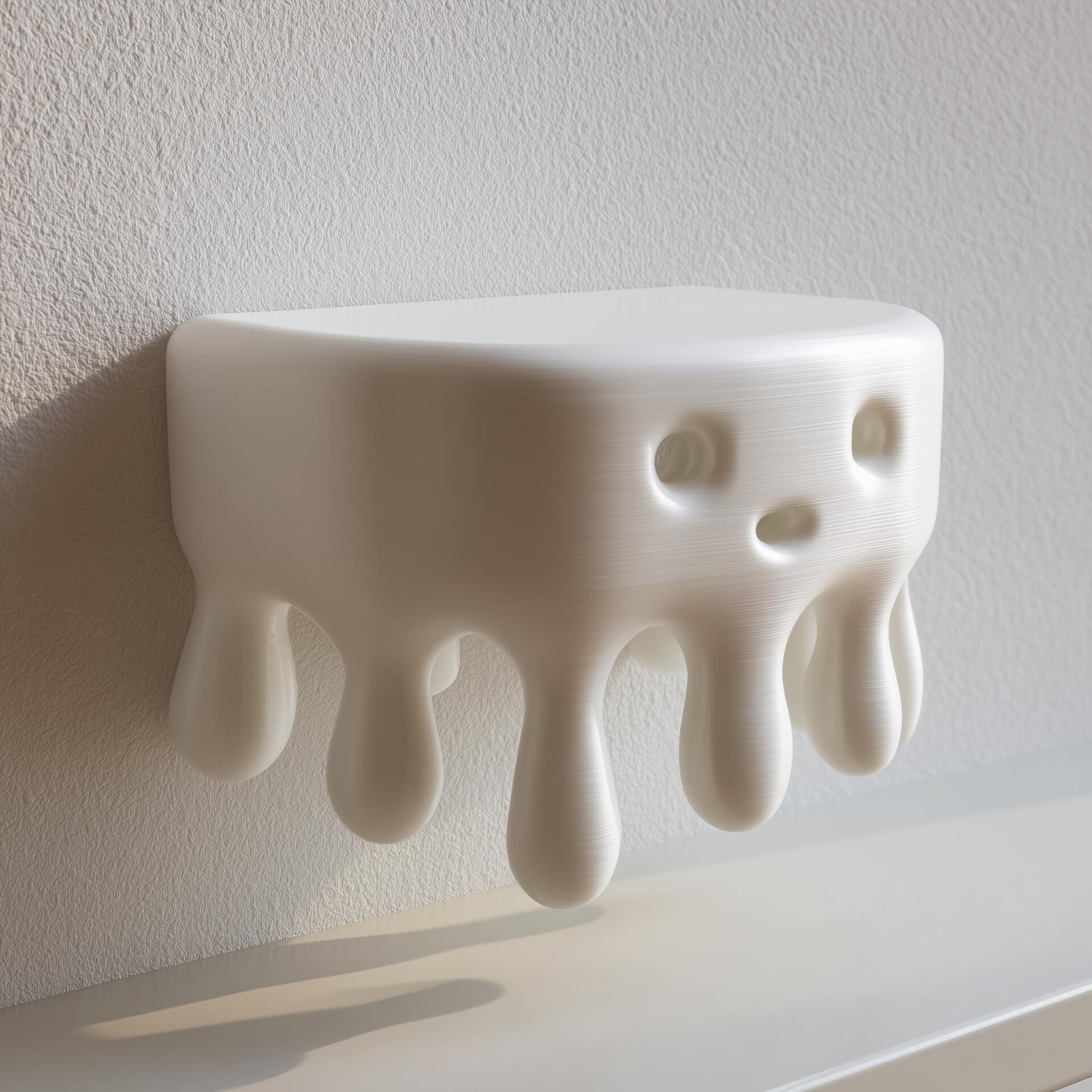 Étagère murale Blob Dégoulinant imprimée en 3D