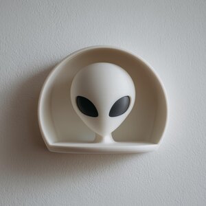 Étagère murale niche extraterrestre imprimée en 3D