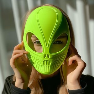 Masque de costume alien futuriste imprimé en 3D