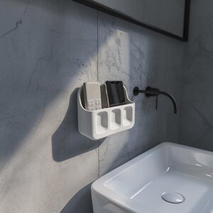 Organiseur mural imprimé en 3D | Rangement pour téléphone et télécommande