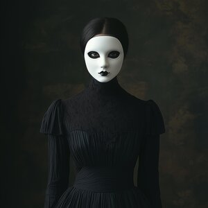Masque fantôme victorien imprimé en 3D