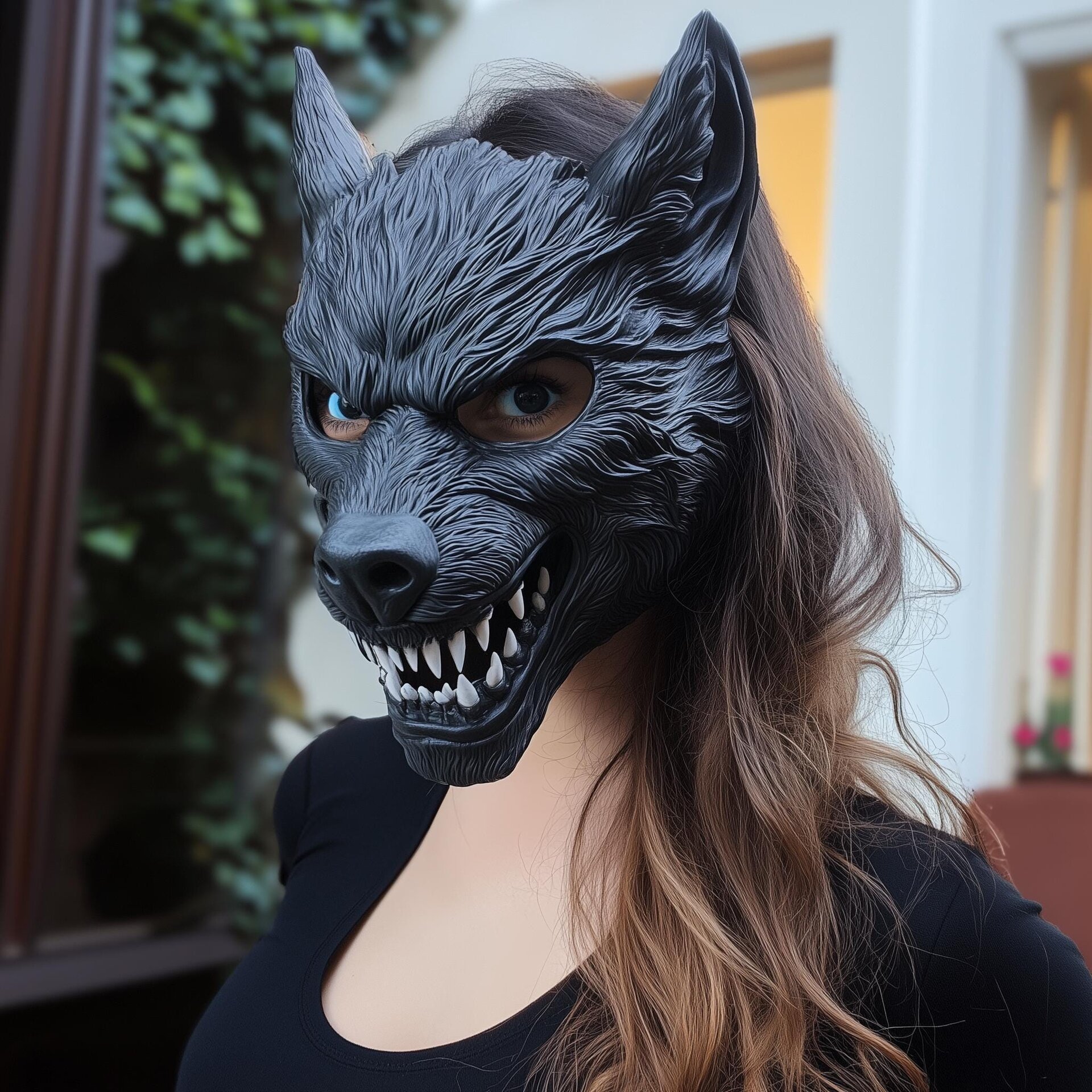 Masque de cosplay loup-garou imprimé en 3D