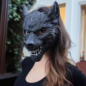 Masque de cosplay loup-garou imprimé en 3D