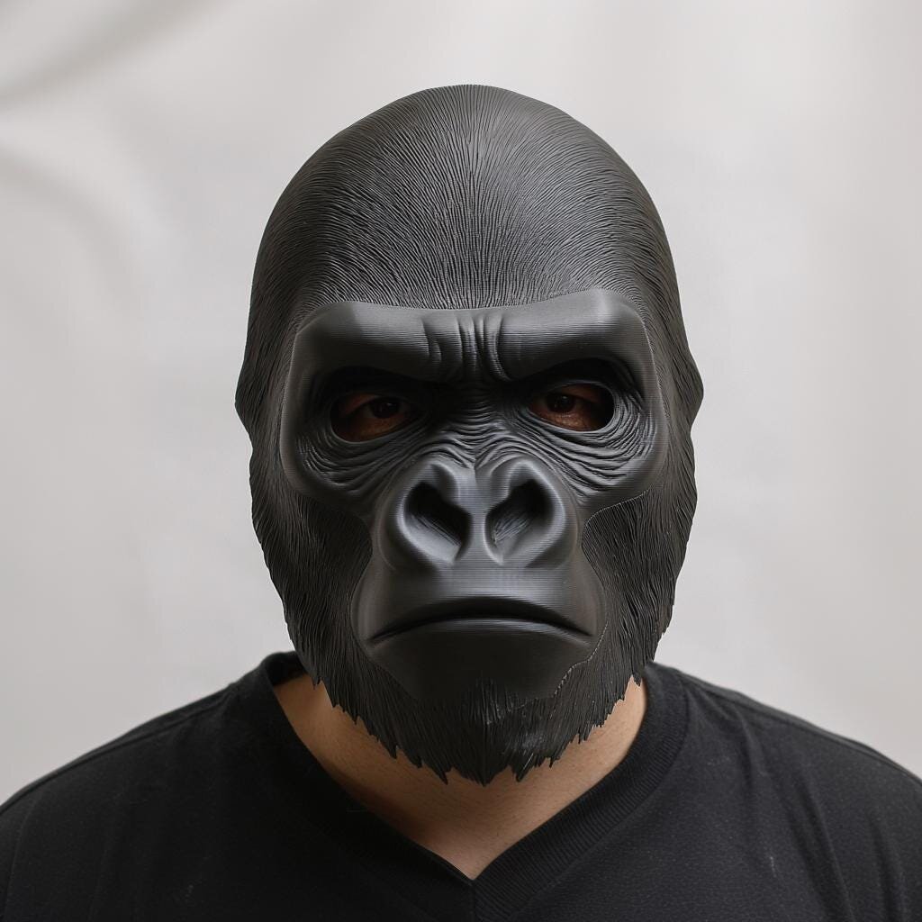 Masque de costume gorille imprimé en 3D