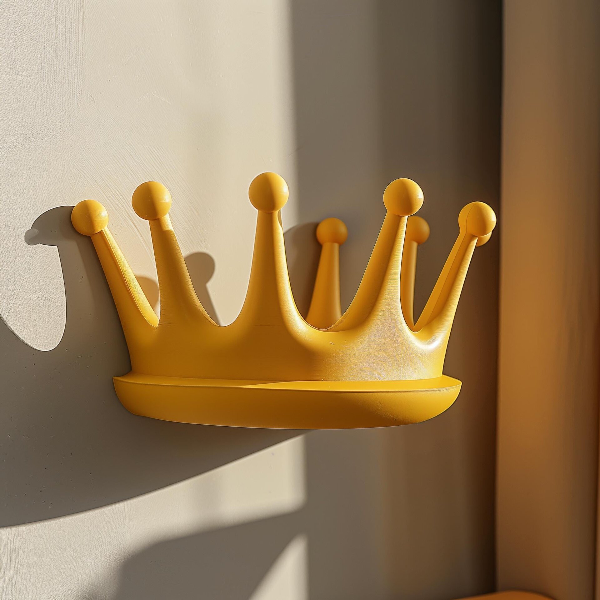 Étagère murale couronne moderne imprimée en 3D