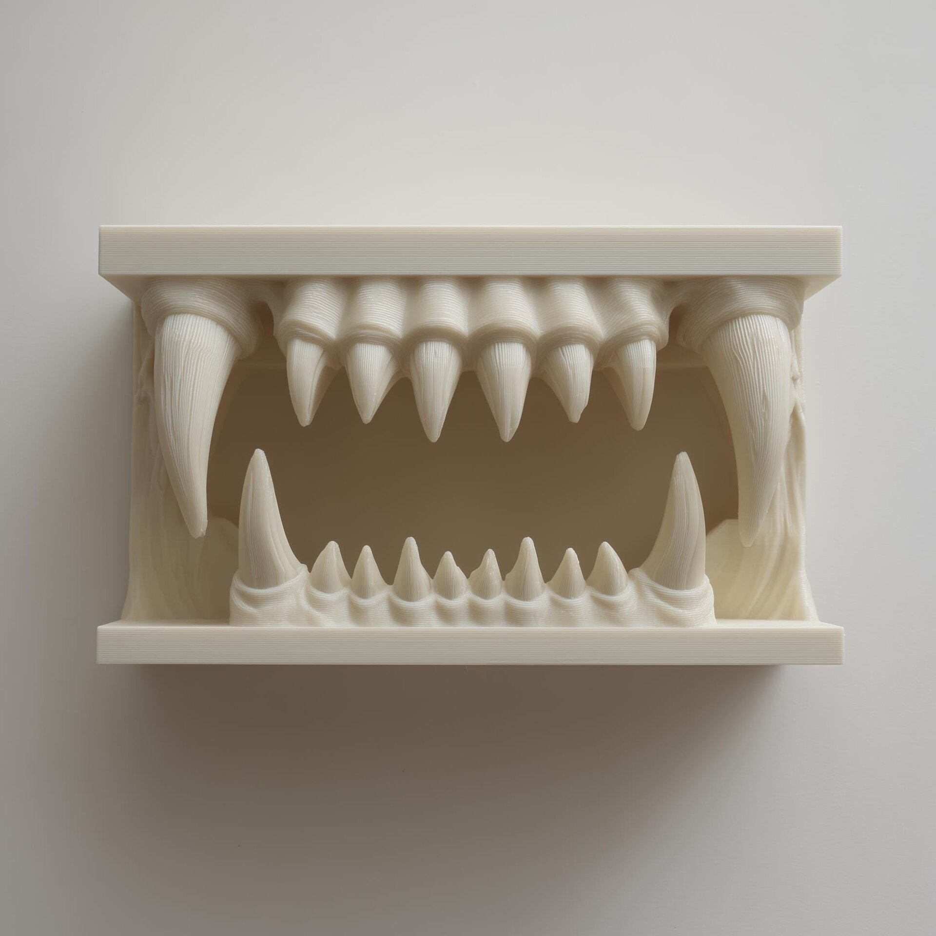 Étagère murale mâchoire de monstre imprimée en 3D
