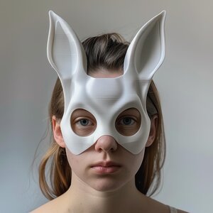 Masque de costume de lapin imprimé en 3D
