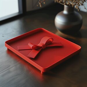 Plateau à bibelots nœud cadeau imprimé en 3D