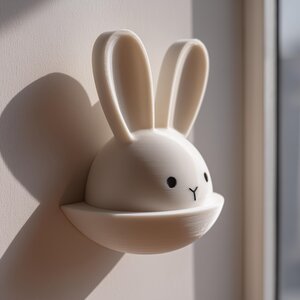Pochette murale lapin imprimée en 3D