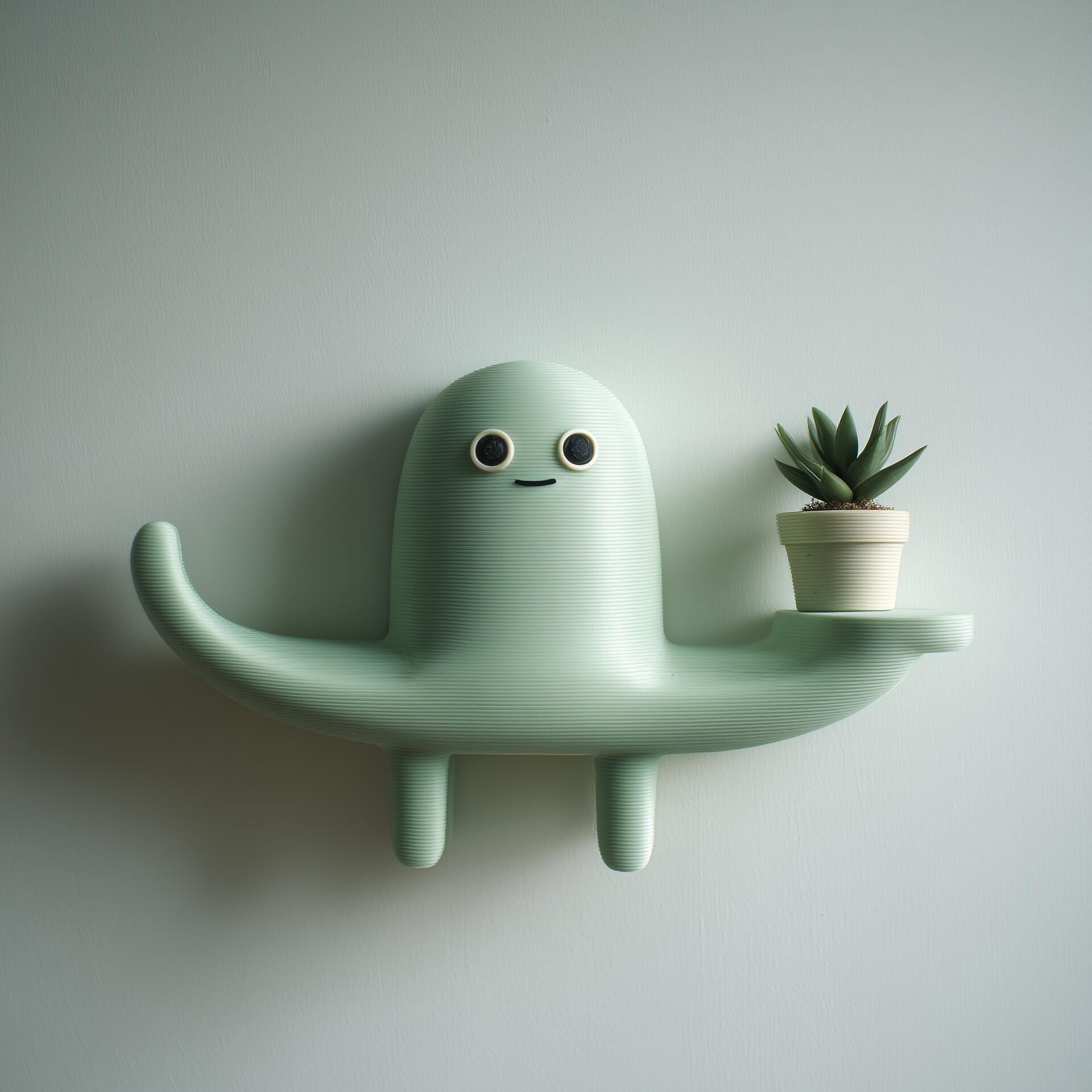 Étagère murale créature mignonne imprimée en 3D