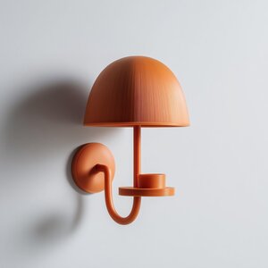 Étagère murale à bougie LED en champignon imprimée en 3D