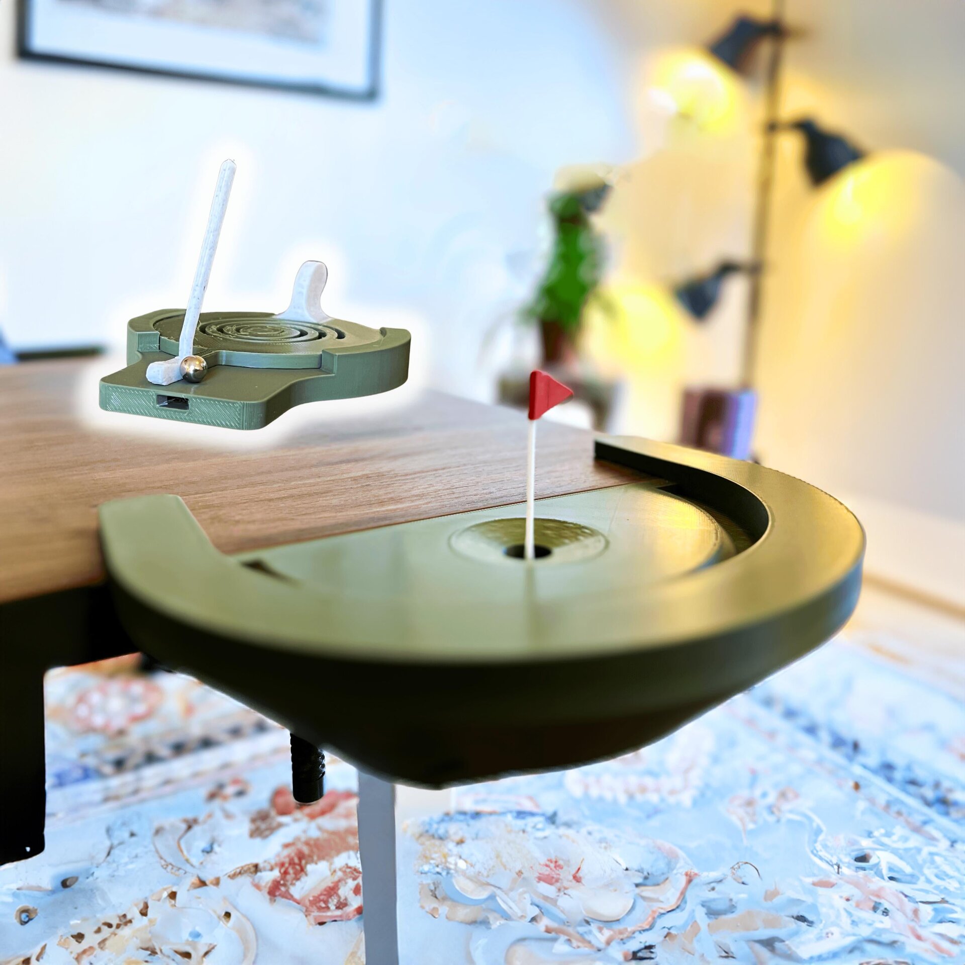 Jeu de golf de bureau imprimé en 3D | Mini set de putting