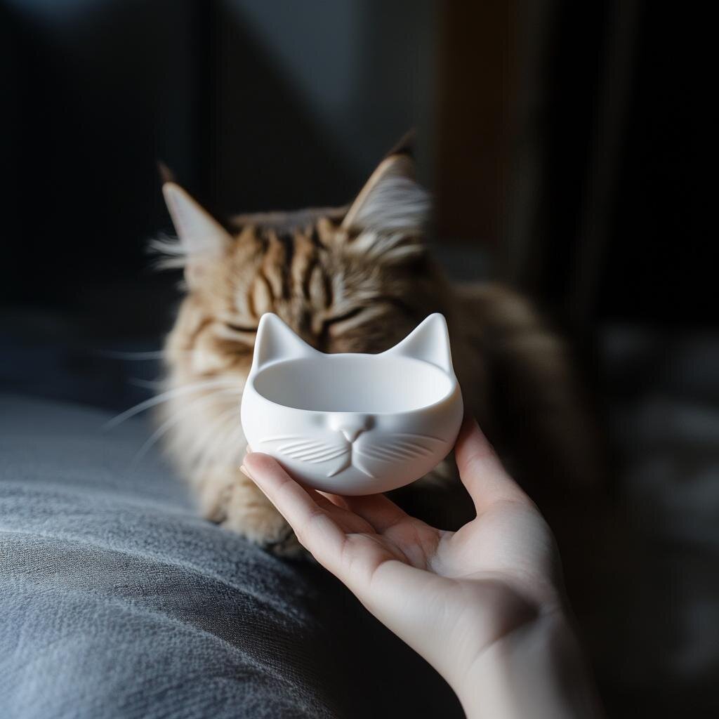 Gamelle pour chat imprimée en 3D | Écuelle peu profonde pour chat