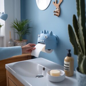 Porte-papier toilette monstre à pointes imprimé en 3D