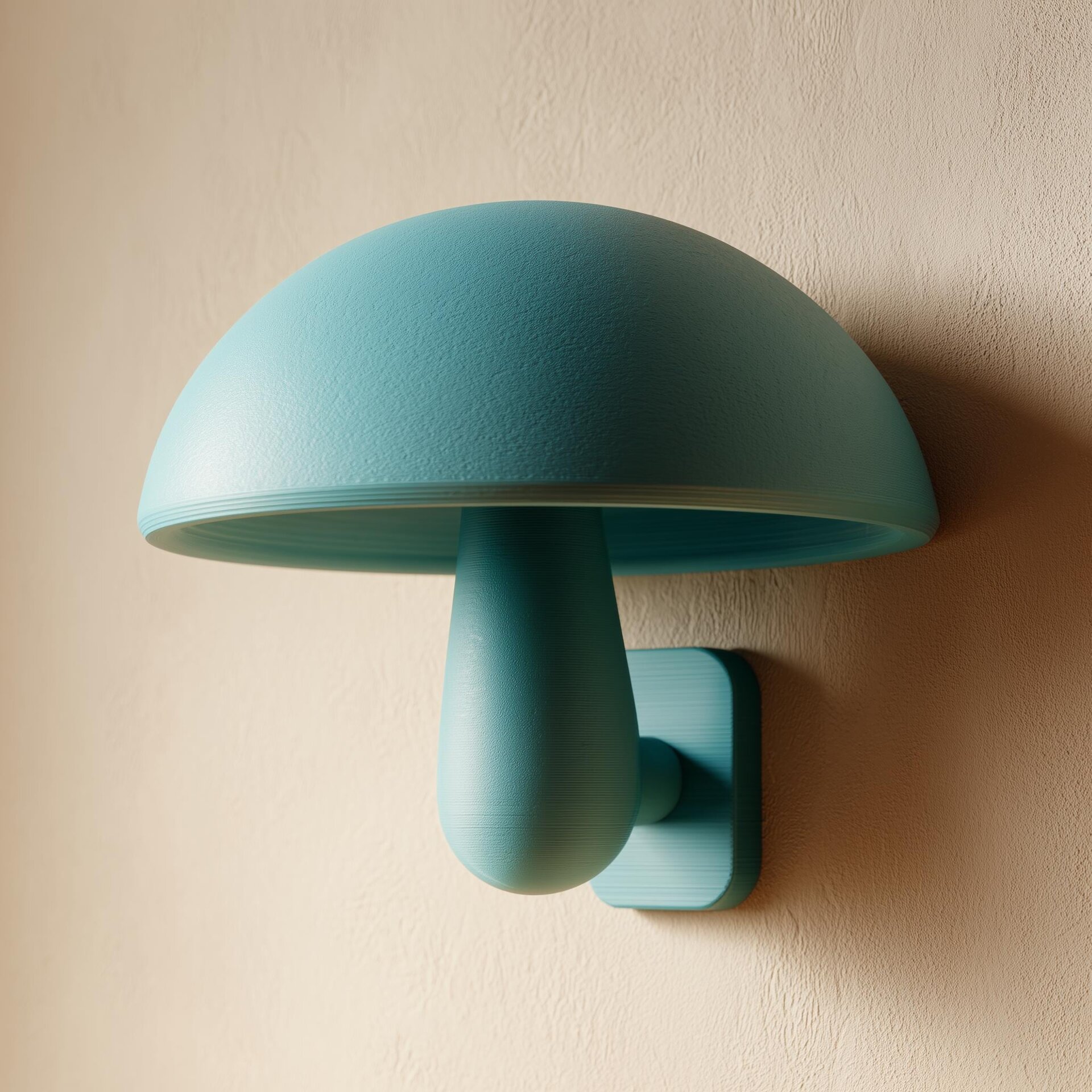 Sculpture murale champignon imprimée en 3D
