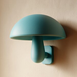 Sculpture murale champignon imprimée en 3D