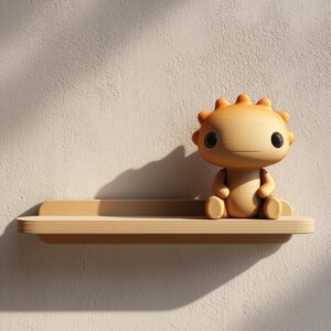 Étagère murale créature solaire imprimée en 3D