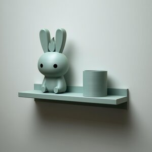 Étagère murale copain lapin imprimée en 3D