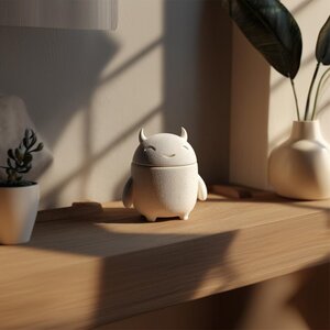 Urne commémorative monstre endormi imprimée en 3D