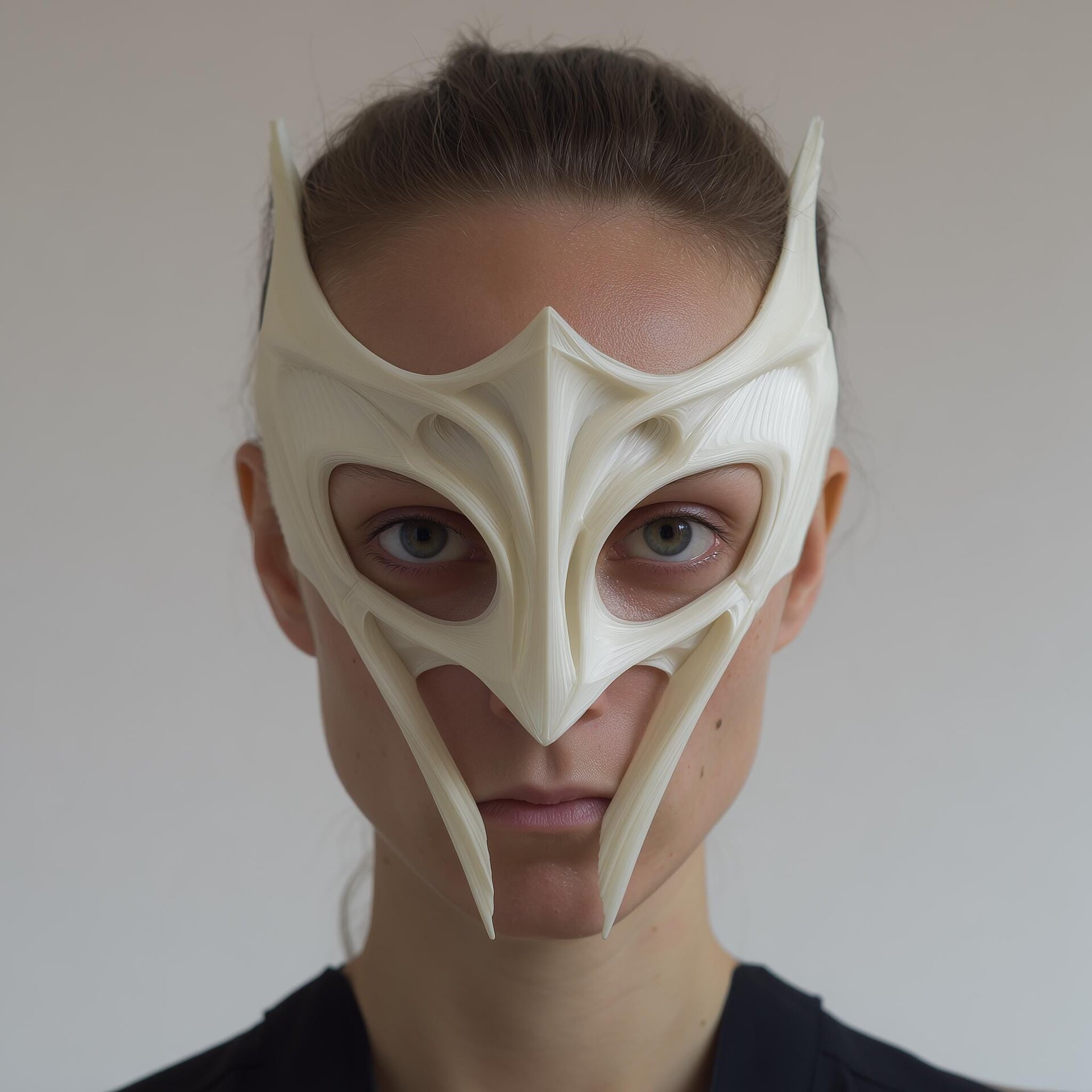 Masque facial fantasy ailé imprimé en 3D