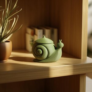 Urne commémorative escargot arrondie imprimée en 3D