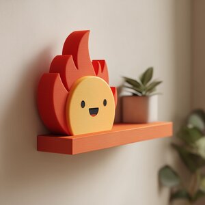 Étagère murale Esprit du Feu imprimée en 3D