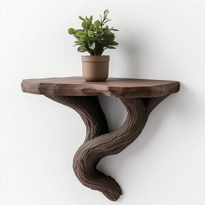 Étagère murale arbre et vigne imprimée en 3D