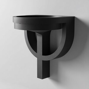 Étagère murale coupelle sur support anneau imprimée en 3D | Vide-poche sec