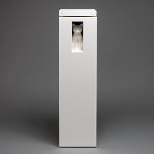 Urne commémorative tour à fenêtre chat imprimée en 3D | Vase souvenir