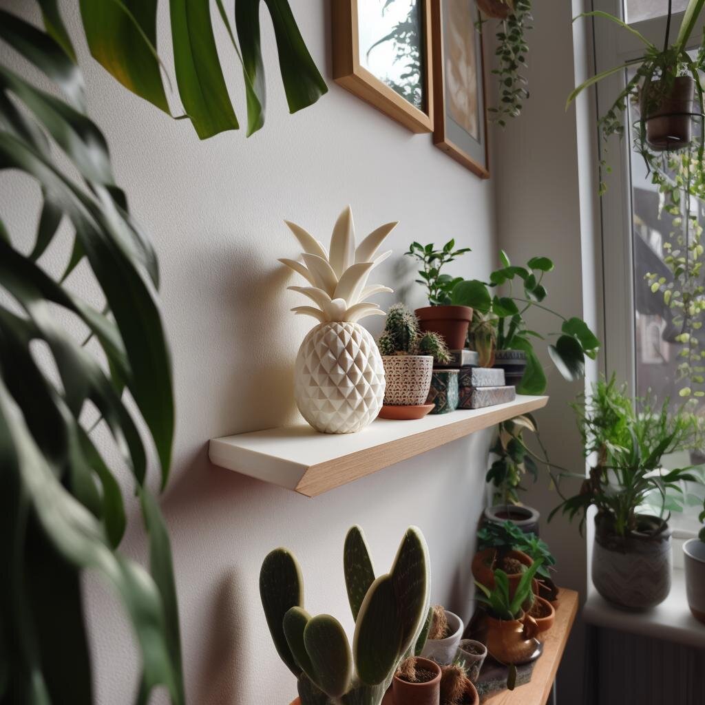 Urne commémorative ananas géométrique imprimée en 3D