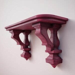 Étagère murale à console gothique imprimée en 3D