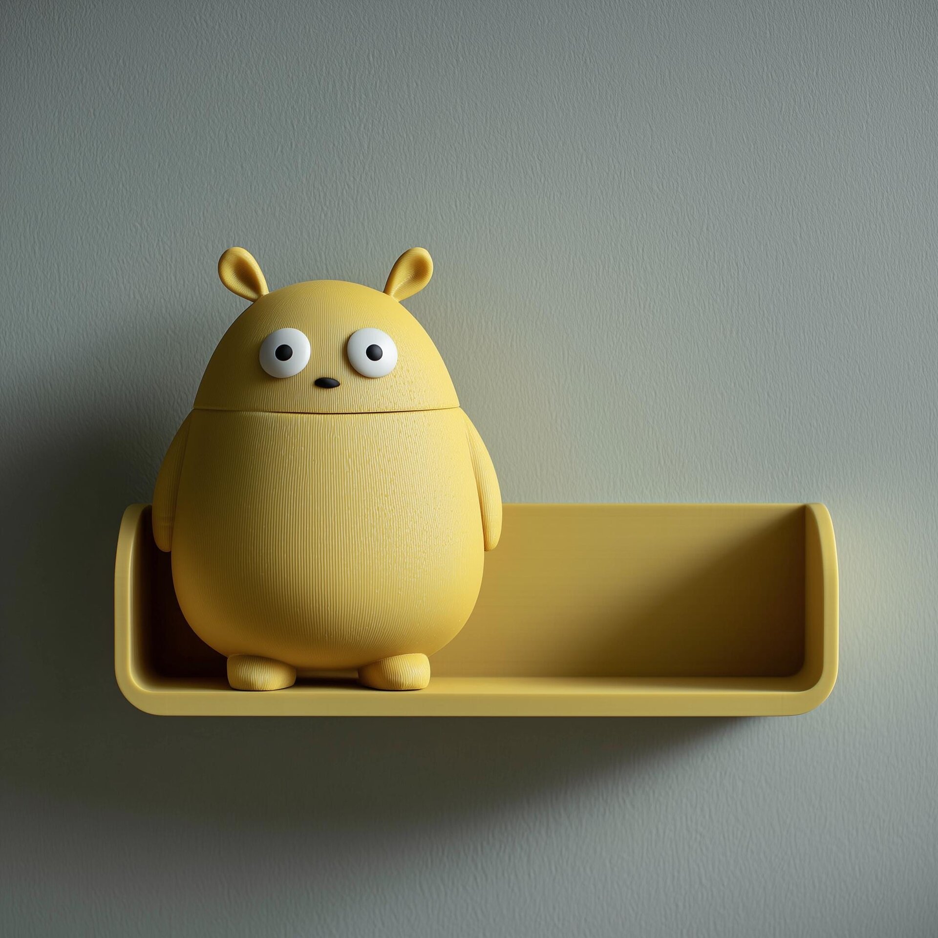 Étagère murale monstre à rangement caché imprimée en 3D