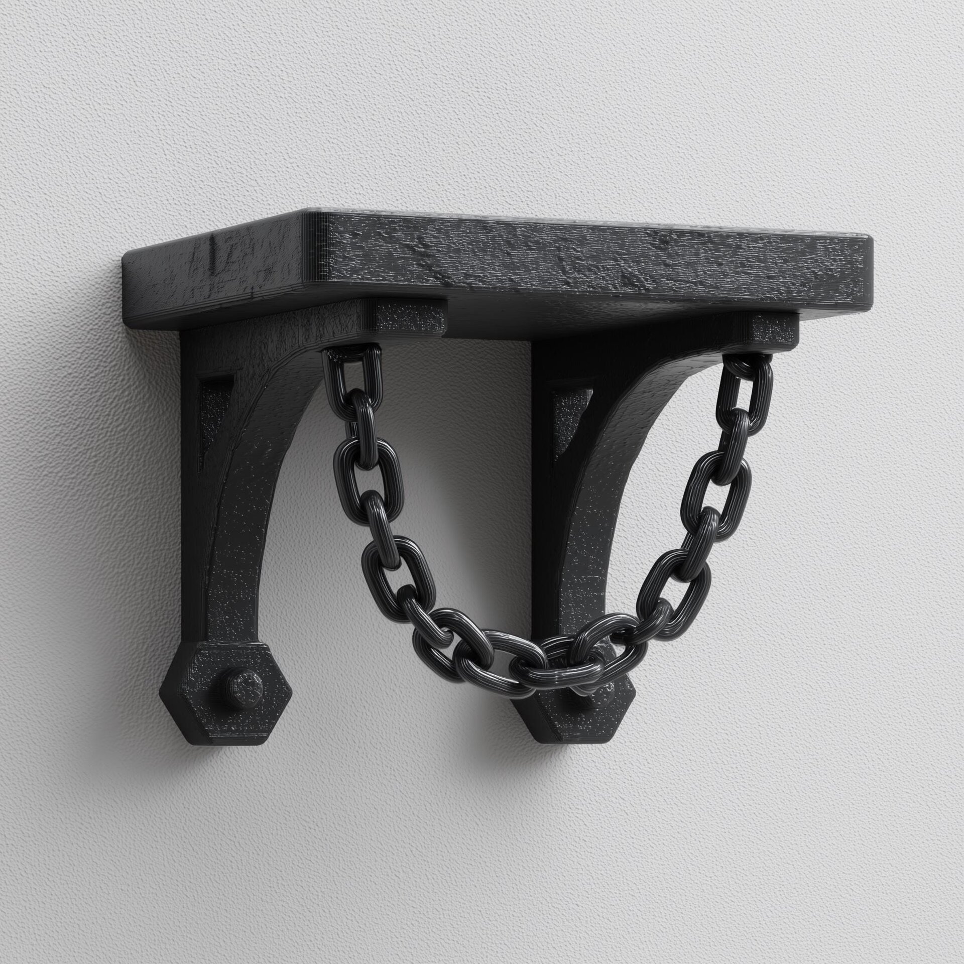 Étagère à support à chaîne gothique imprimée en 3D