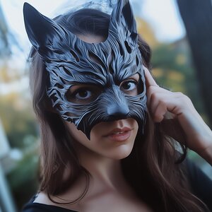 Masque de loup-garou imprimé en 3D | Accessoire de bal masqué gothique