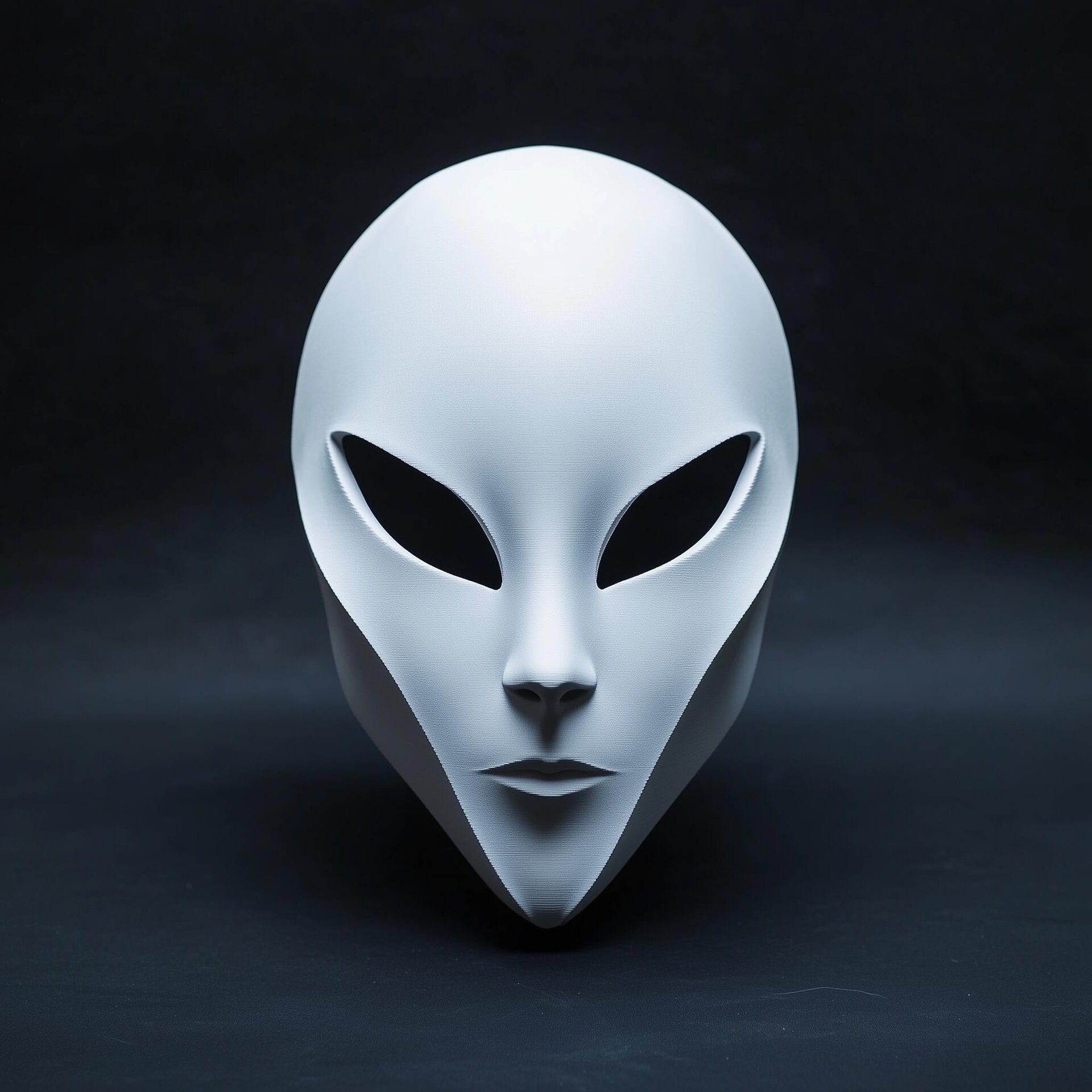 Masque de cosplay extraterrestre minimaliste imprimé en 3D