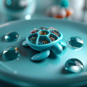 Organiseur à bijoux tortue de mer | Plateau à bagues imprimé en 3D