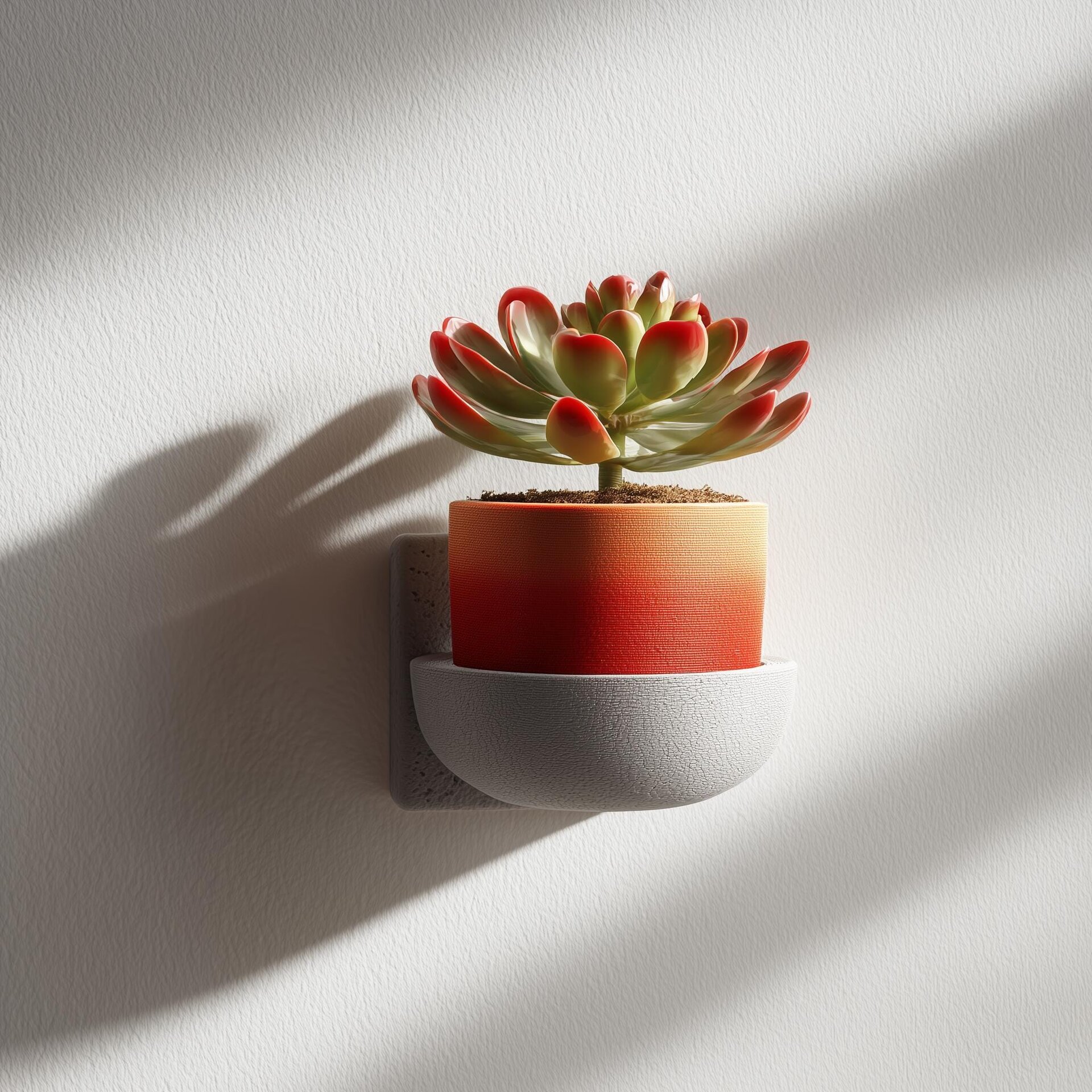 Étagère murale pot à plante tasse imprimée en 3D
