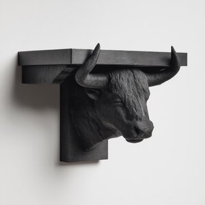 Étagère murale tête de taureau Taurus imprimée en 3D